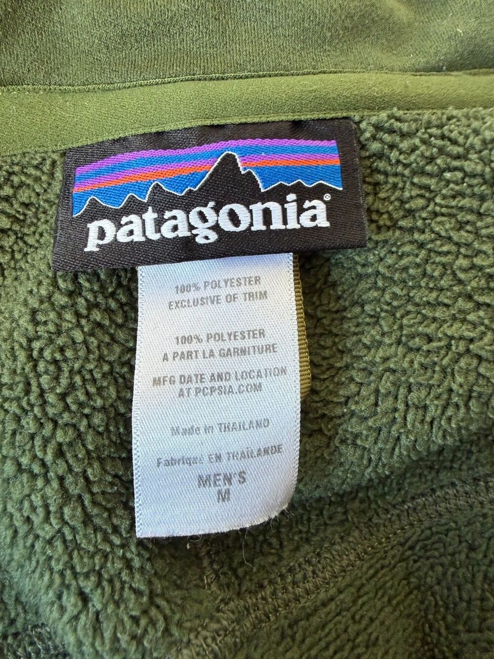 Patagonia Better Sweater 1/4 Zip Pullover Men’s M Green Fleece Berkshire Logo - Picture 5 of 5